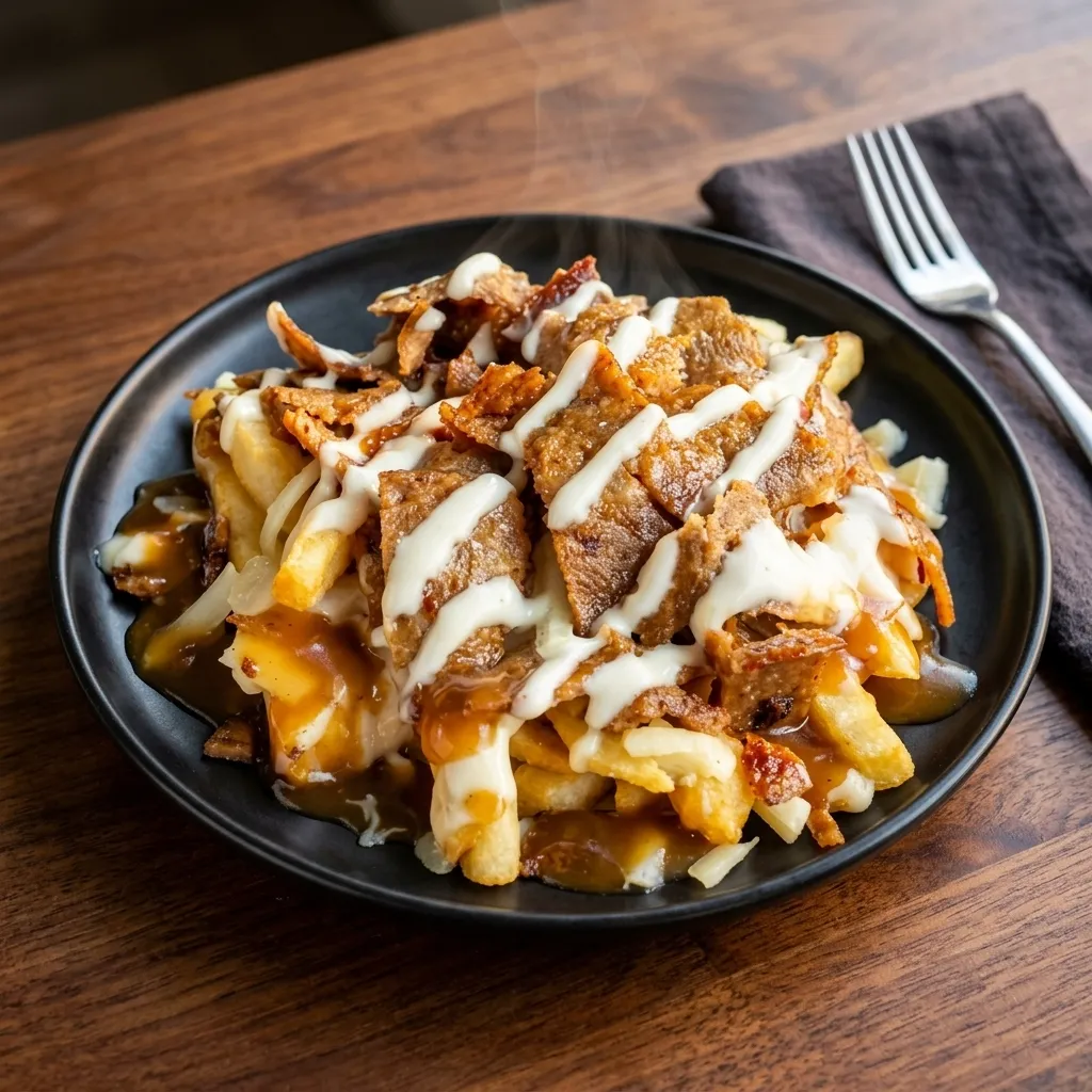 Beef donair poutine at Top Donair Northside